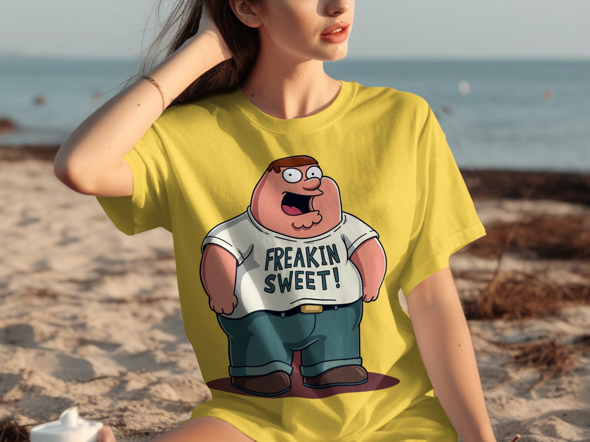 Peter Griffin Freakin Sweet Illustration Design T-Shirts