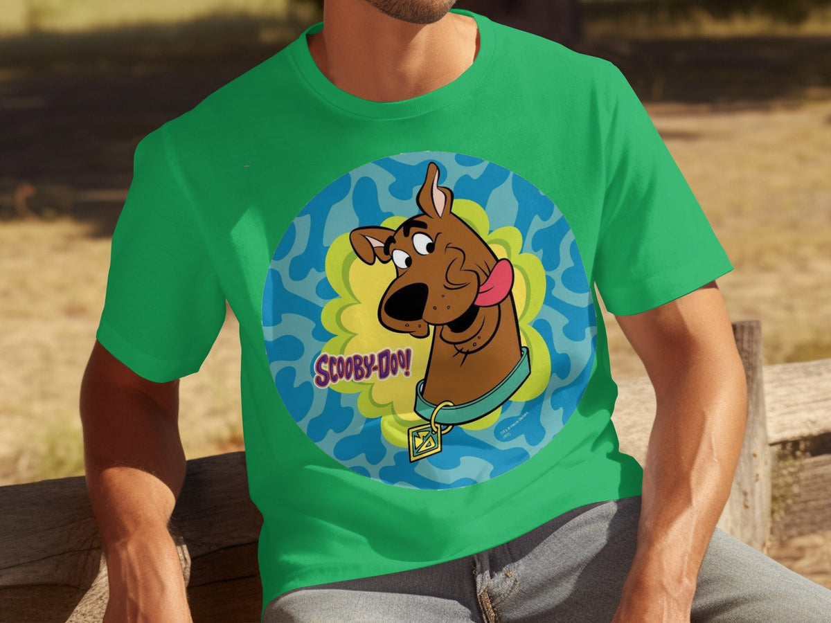 Scooby Doo Cartoon Character Head Tongue Out Design T-Shirts