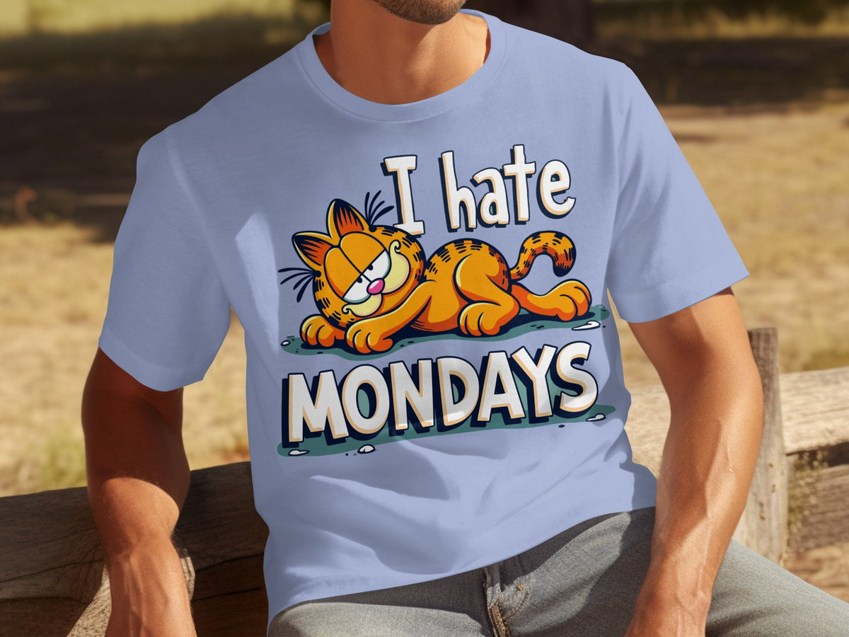 I Hate Mondays Garfield Graphic Novelty Style T-Shirts
