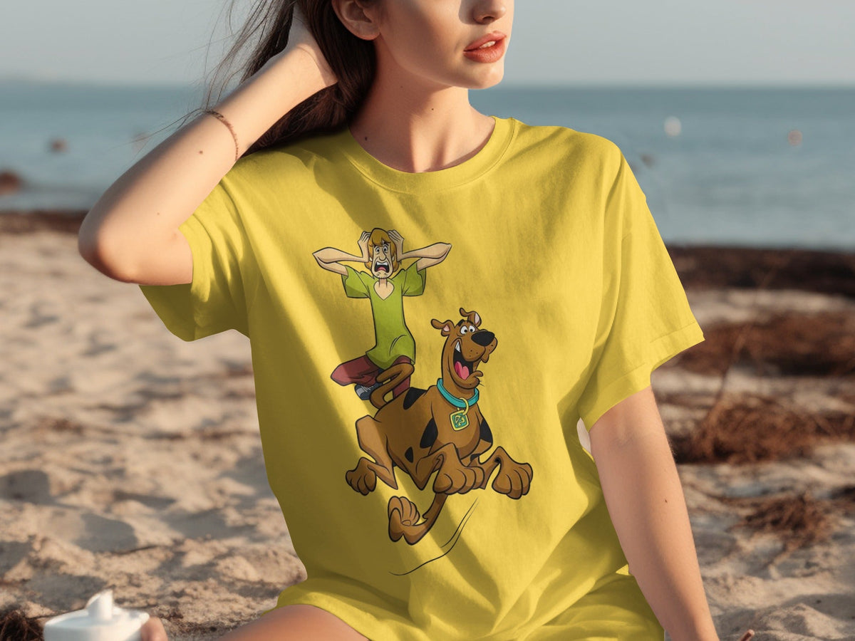 Scooby Doo Scared Shaggy On The Run Animated TV Show T-Shirts