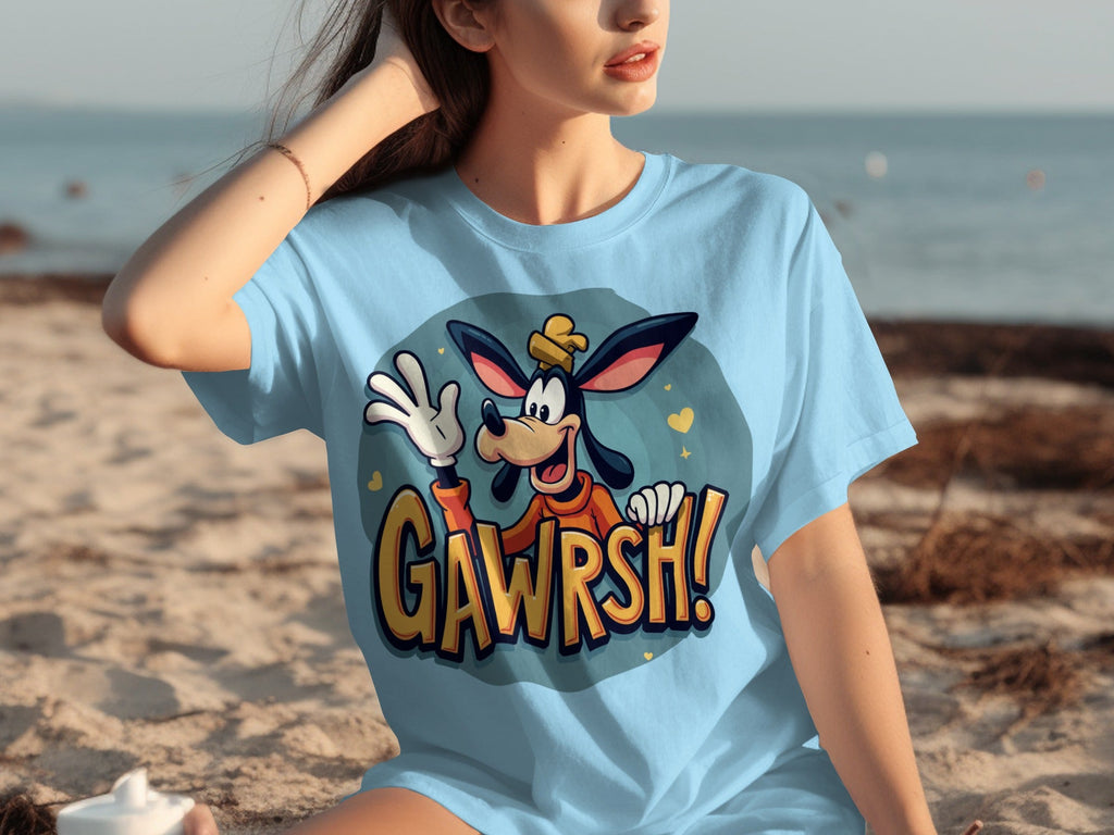 Goofy Gawrsh Cartoon Character Design Graphic T-Shirts