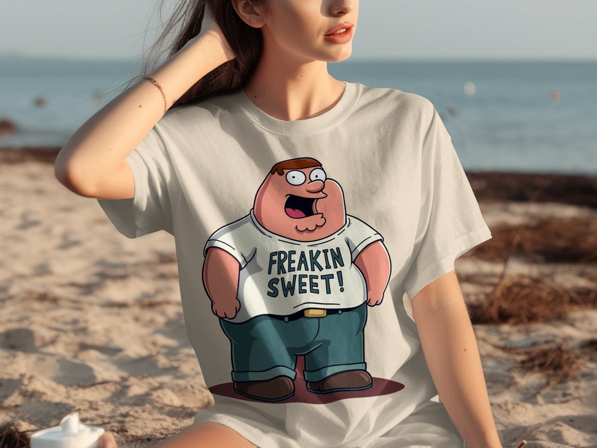 Peter Griffin Freakin Sweet Illustration Design T-Shirts