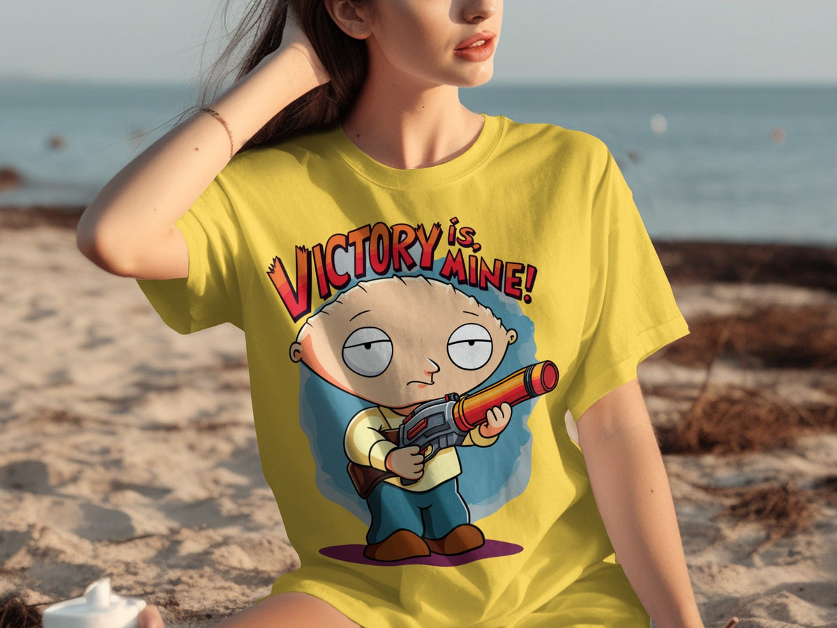 Victory Is Mine Angry Stewie Griffin Family Guy T-Shirts