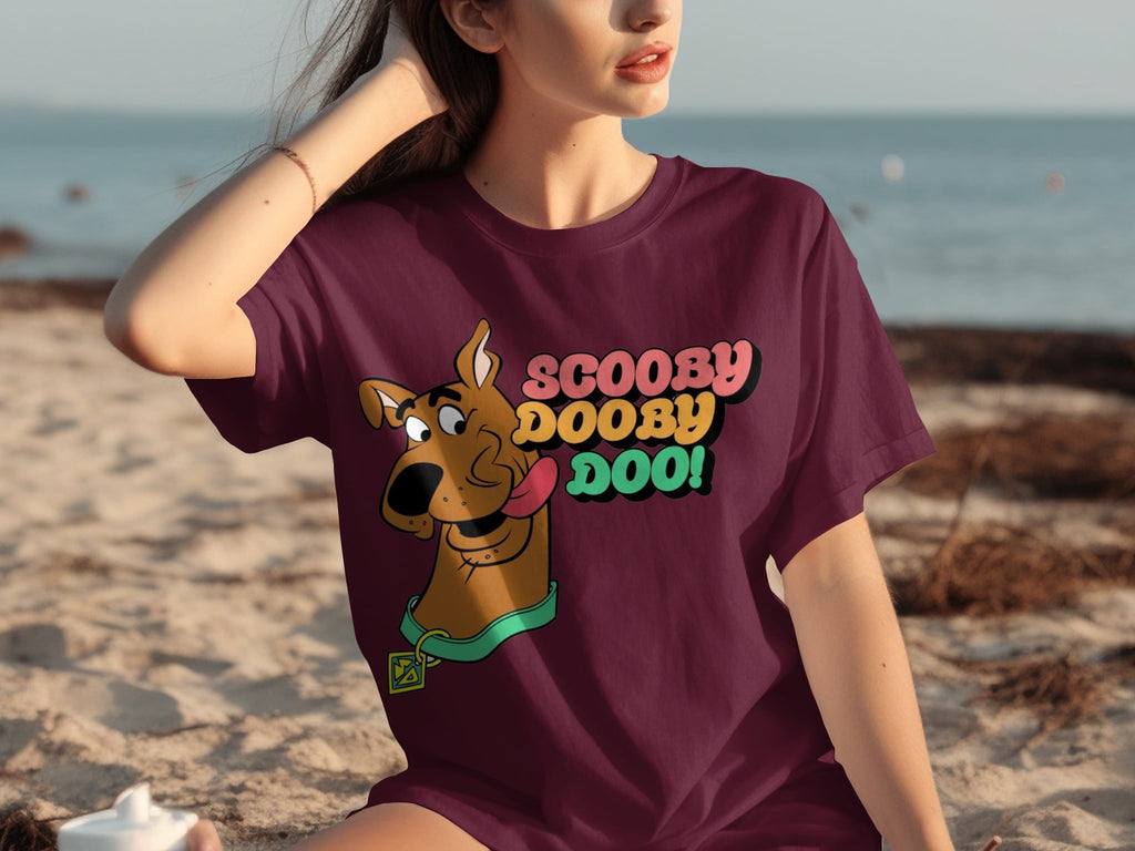 Scooby Doo with Text Classic Cartoons Character T-Shirts product image 11