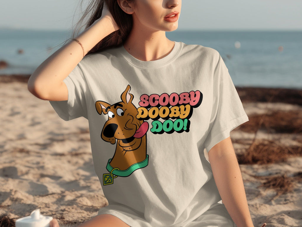Scooby Doo with Text Classic Cartoons Character T-Shirts product image 7