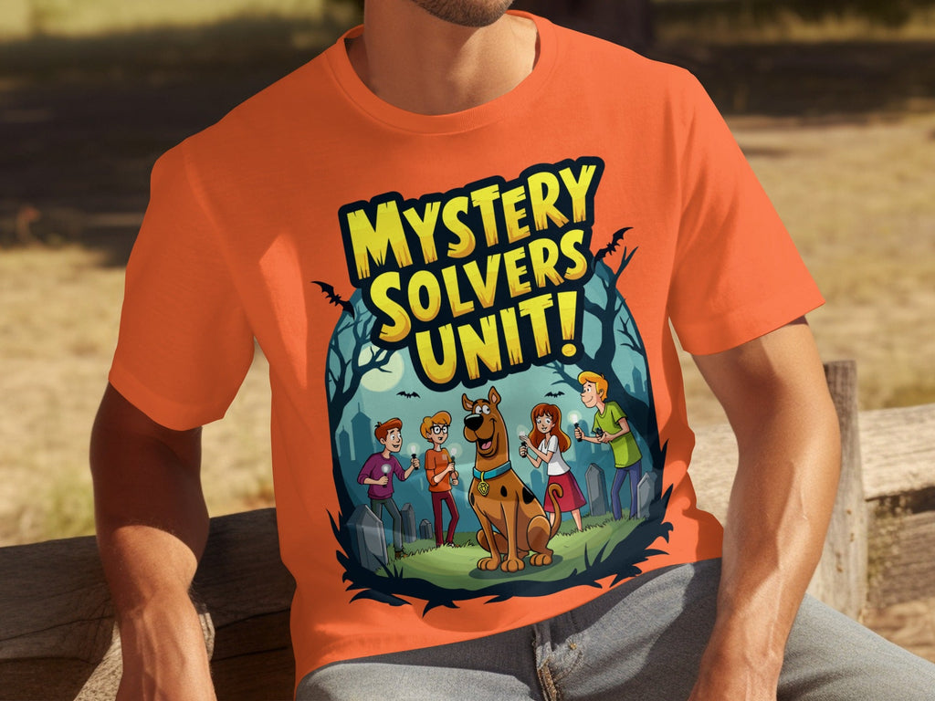 Mystery Solvers Unit In The Graveyard Cartoon T-Shirts