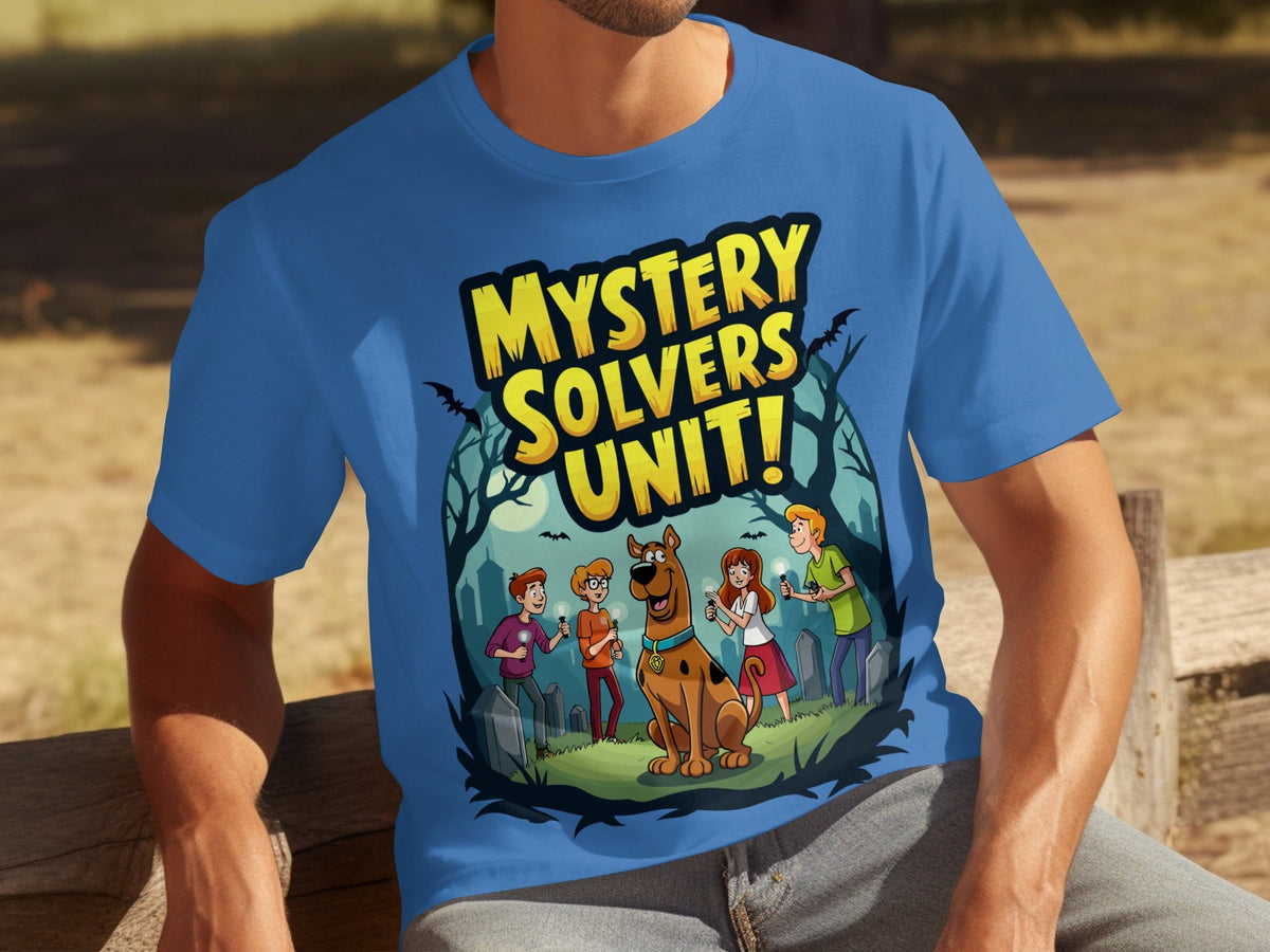 Mystery Solvers Unit In The Graveyard Cartoon T-Shirts
