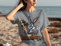 Oh Joy Another Monday Funny Bunny Graphic Design T-Shirts product image 1