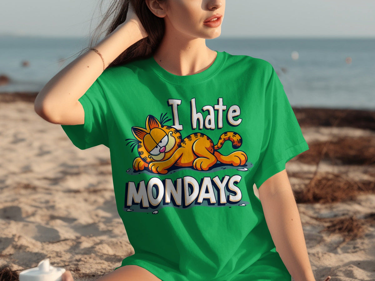 I Hate Mondays Garfield Graphic Novelty Style T-Shirts