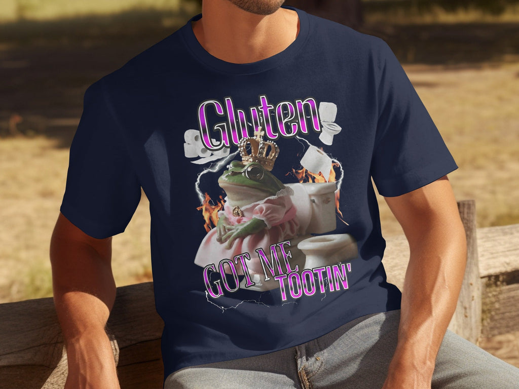Gluten Got Me Tootin' Frog with Crown Bathroom Humor product image 9