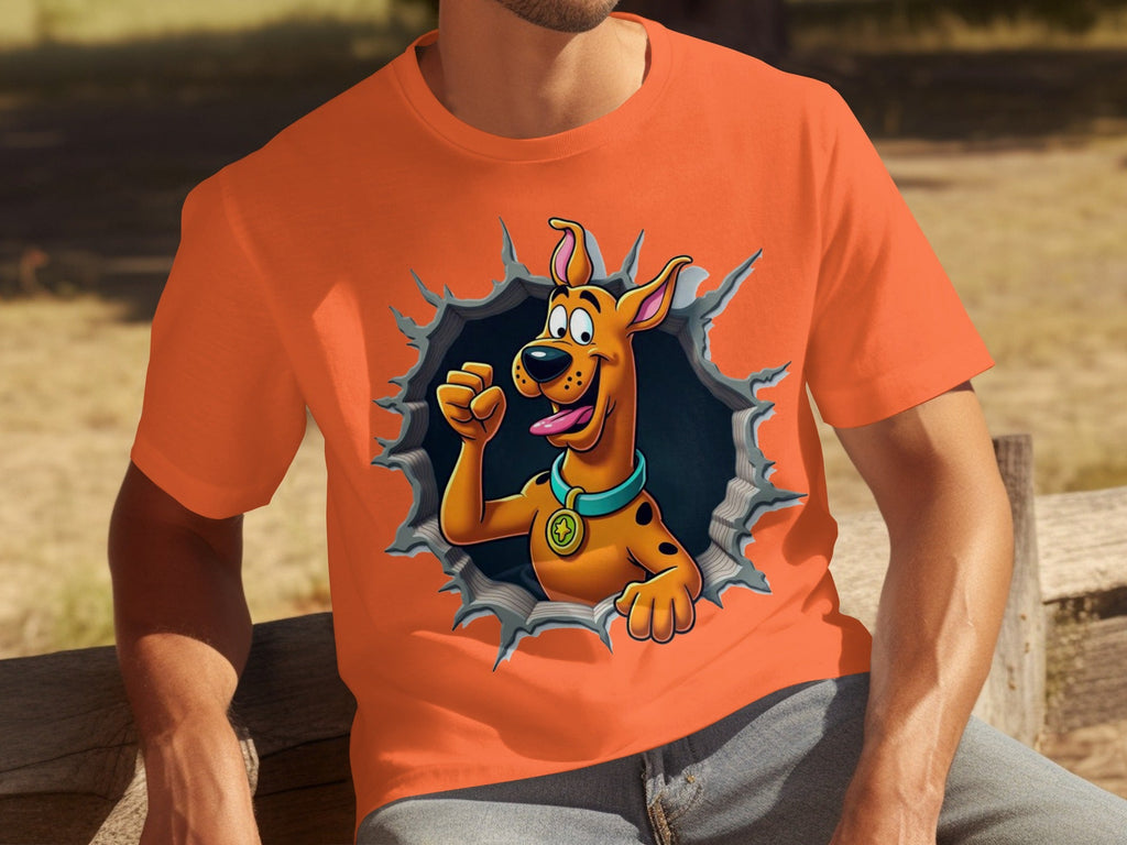 Scooby-Doo Cartoon Funny Dog Character Ripping T-Shirts