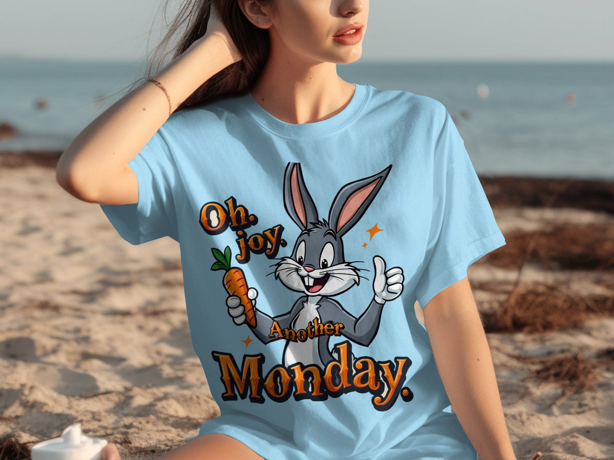 Oh Joy Another Monday Funny Bunny Graphic Design T-Shirts product image 8