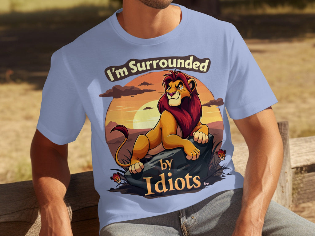 Im Surrounded By Idiots Angry Lion Sunset Artwork T-Shirts product image 28