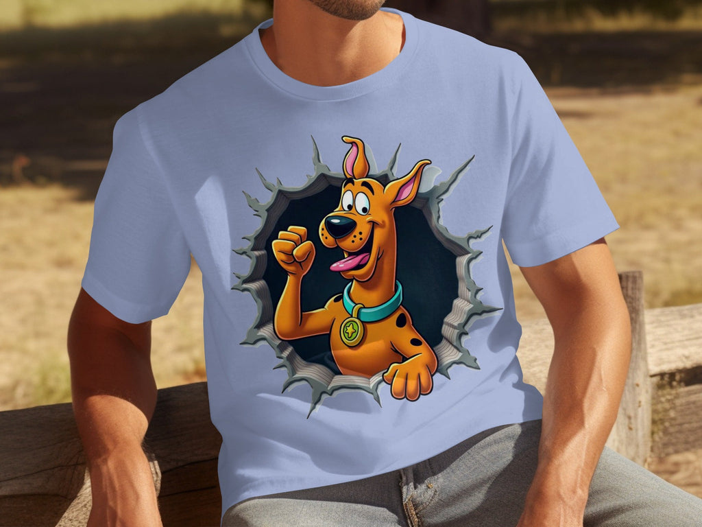Scooby-Doo Cartoon Funny Dog Character Ripping T-Shirts
