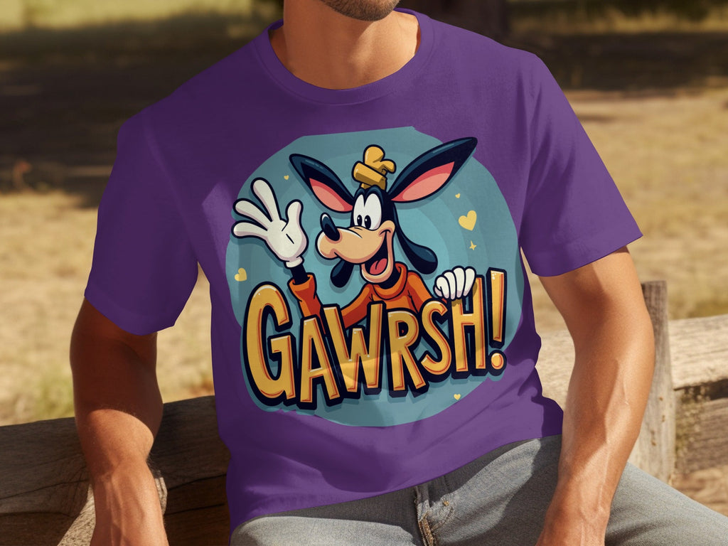Goofy Gawrsh Cartoon Character Design Graphic T-Shirts