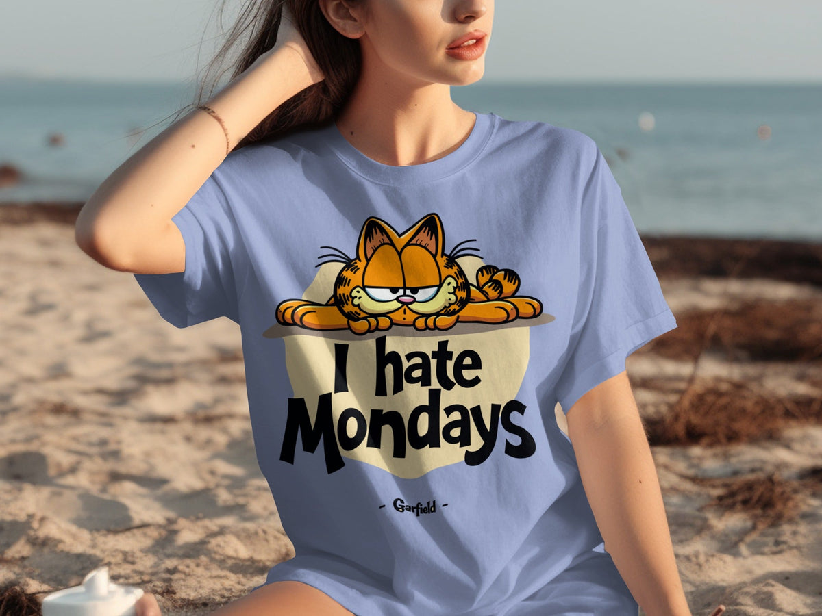 I Hate Mondays Garfield On Top Design Funny T-Shirts product image 13