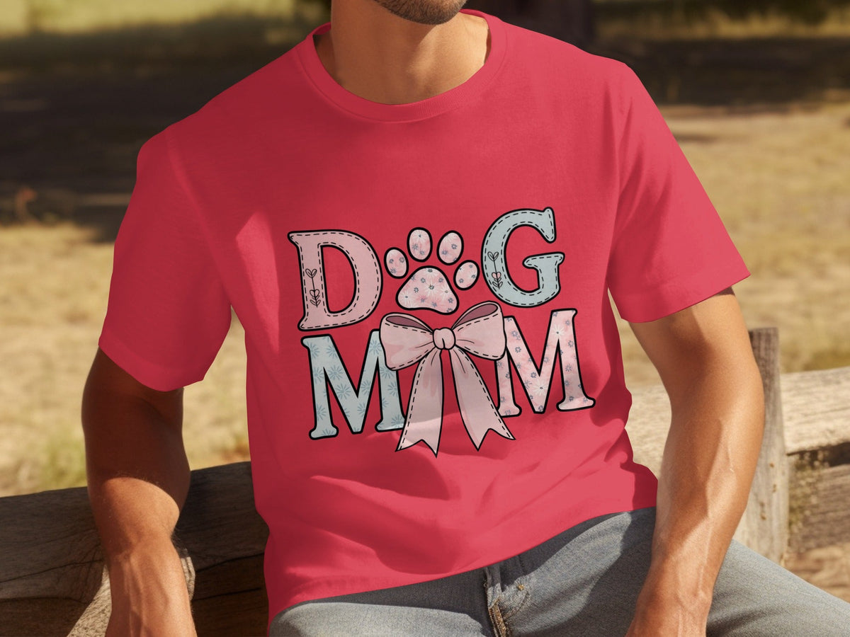Floral Dog Mom Bow Design Perfect For All Lovers T-Shirts product image 16