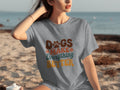 Dogs Make Everything Better with Flowers Design T-Shirts