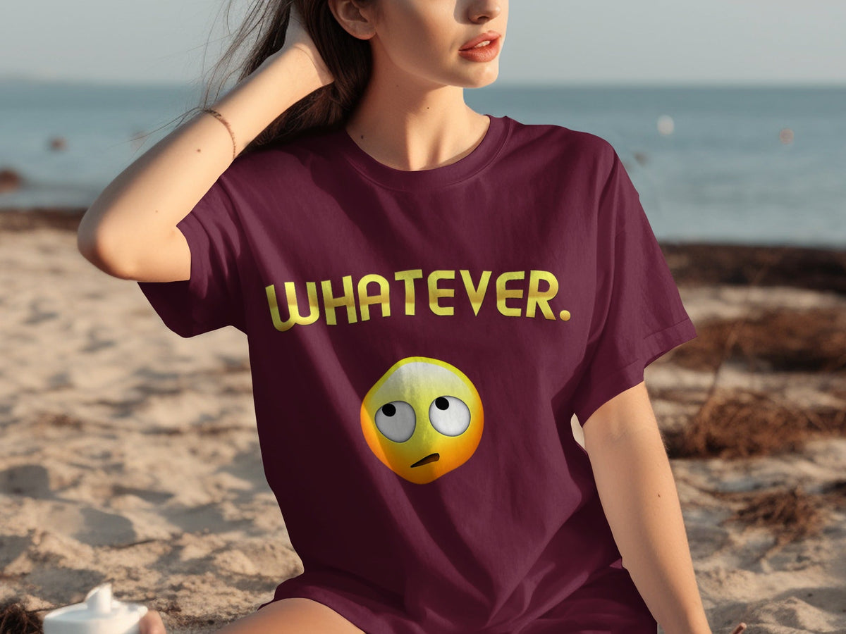 Whatever Emoji Expression Funny Sarcastic Attitude T-Shirts product image 26