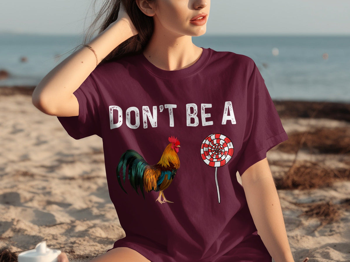 Don't Be A Sucker Funny Rooster and Lollipop Graphic product image 26