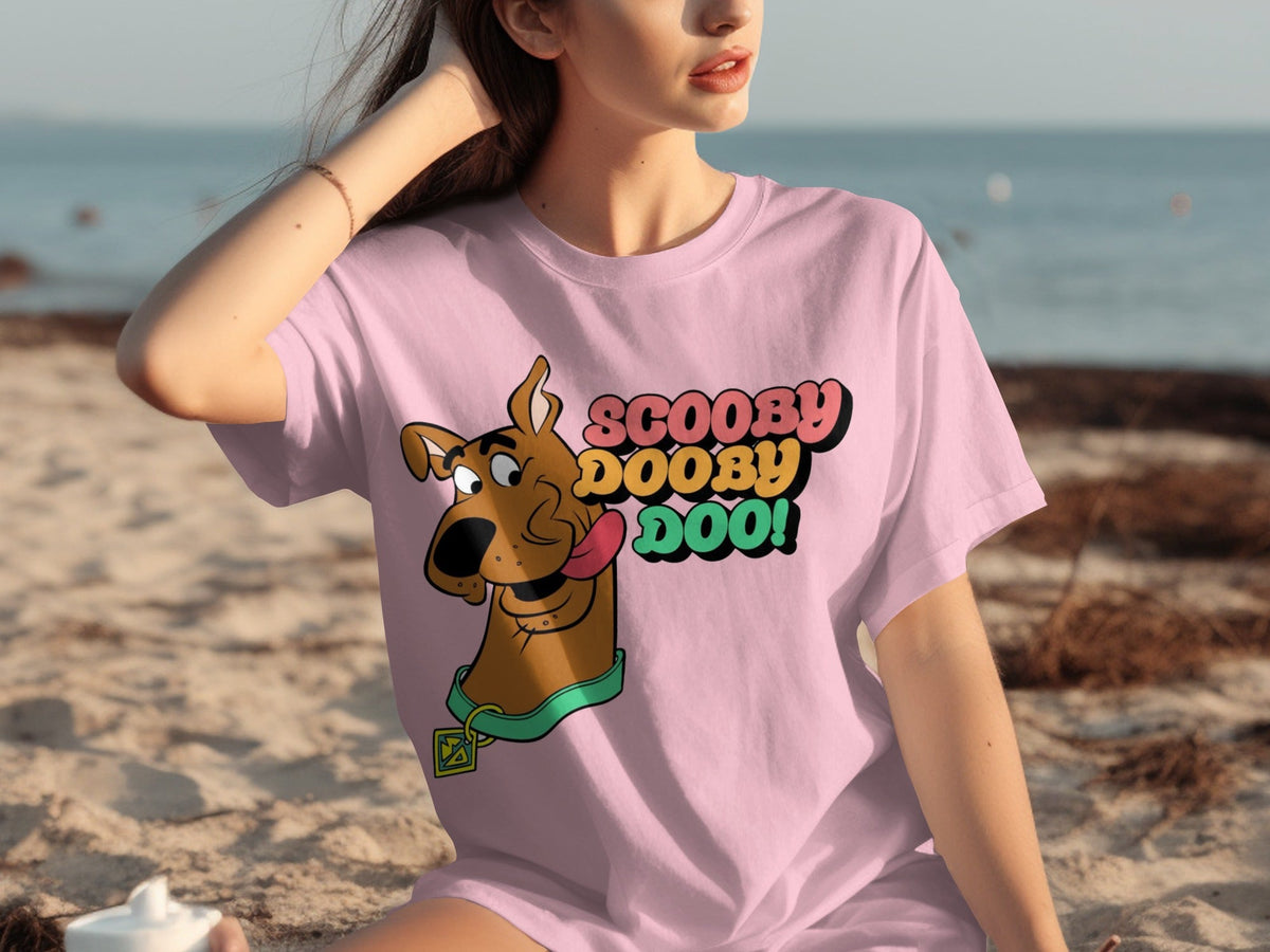 Scooby Doo with Text Classic Cartoons Character T-Shirts product image 12