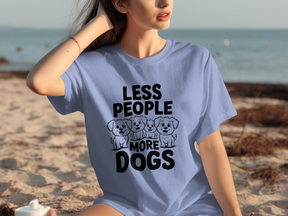 Less People More Dogs with Four Cute T-Shirts product image 13