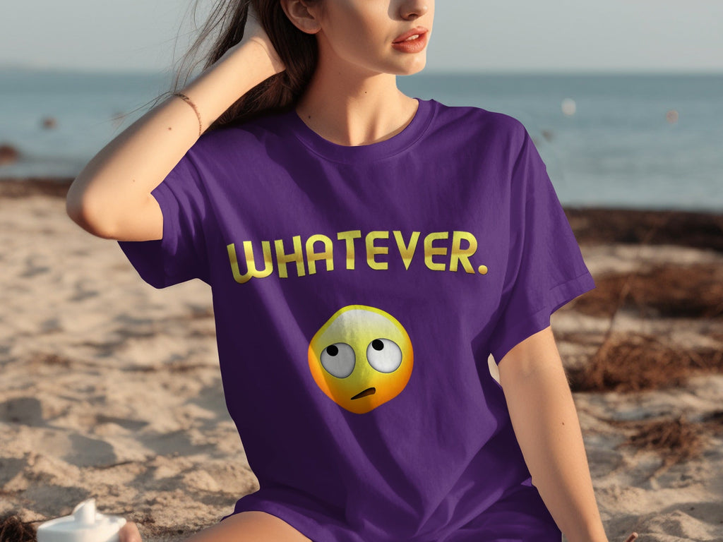 Whatever Emoji Expression Funny Sarcastic Attitude T-Shirts product image 25