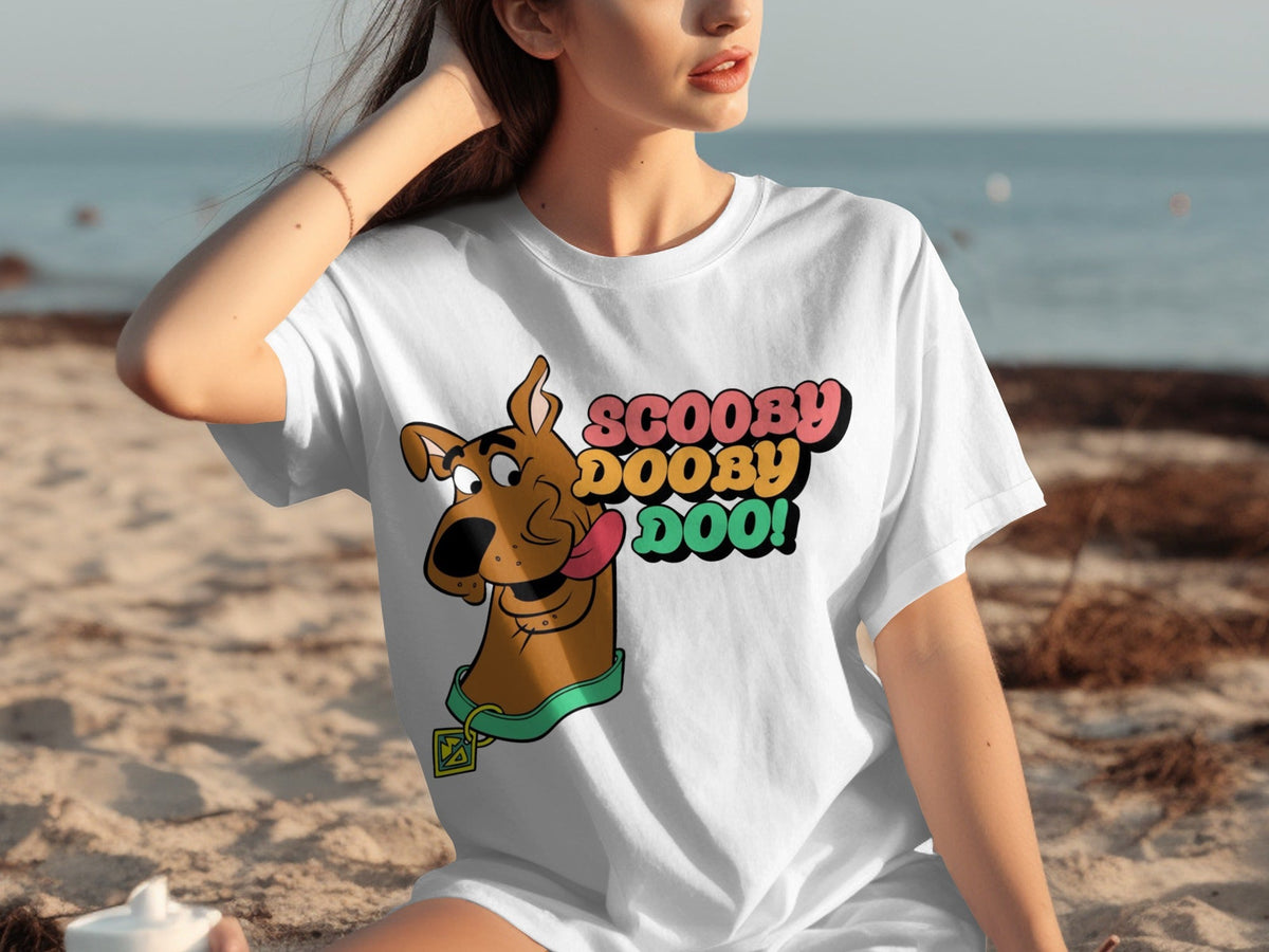 Scooby Doo with Text Classic Cartoons Character T-Shirts product image 14