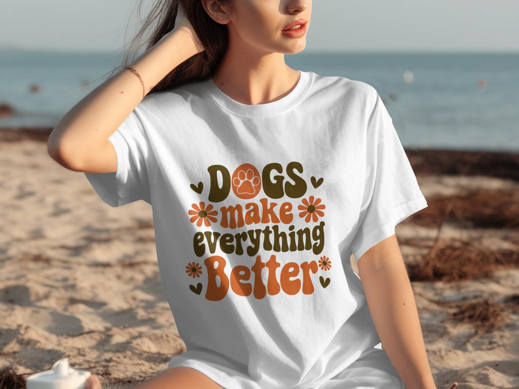 Dogs Make Everything Better Funny Dog Lovers Graphic product image 14