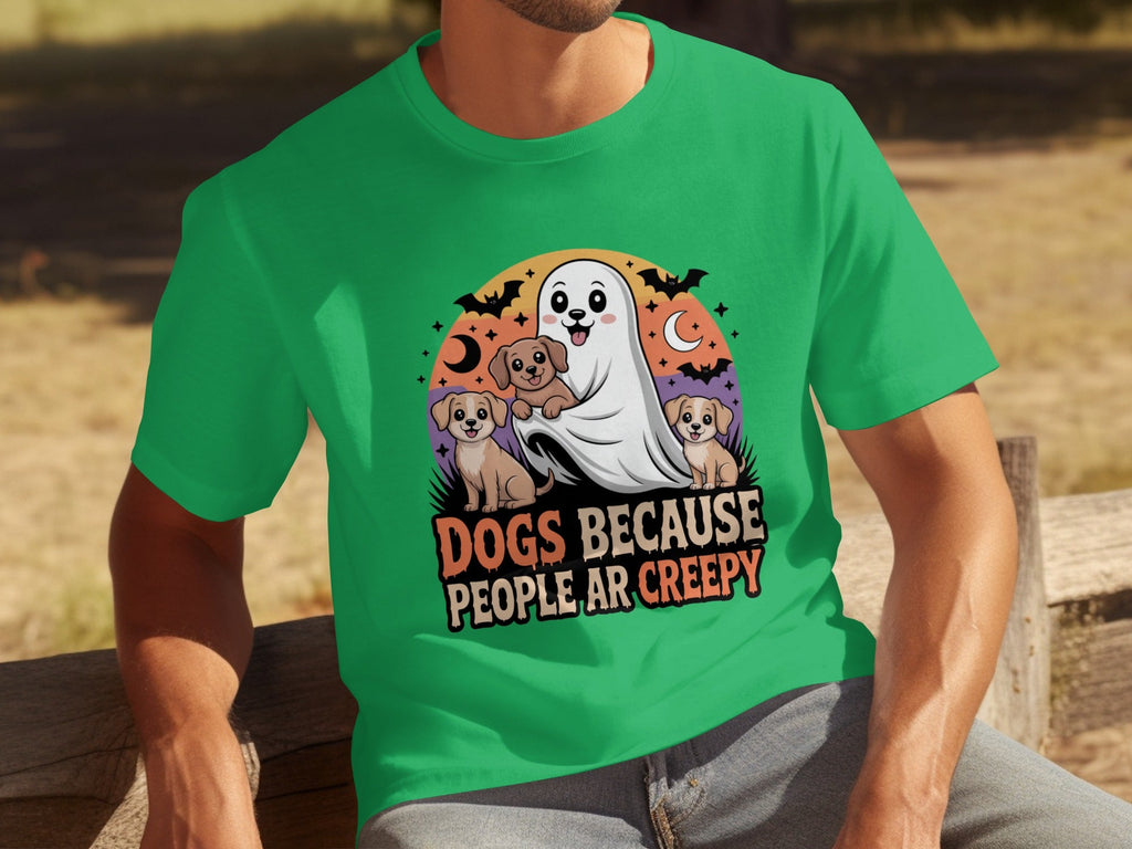 Dogs Because People Are Creepy Halloween Ghostly T-Shirts