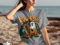 Ruh Roh Scooby Doo With Ghost Cartoon Style Design T-Shirts