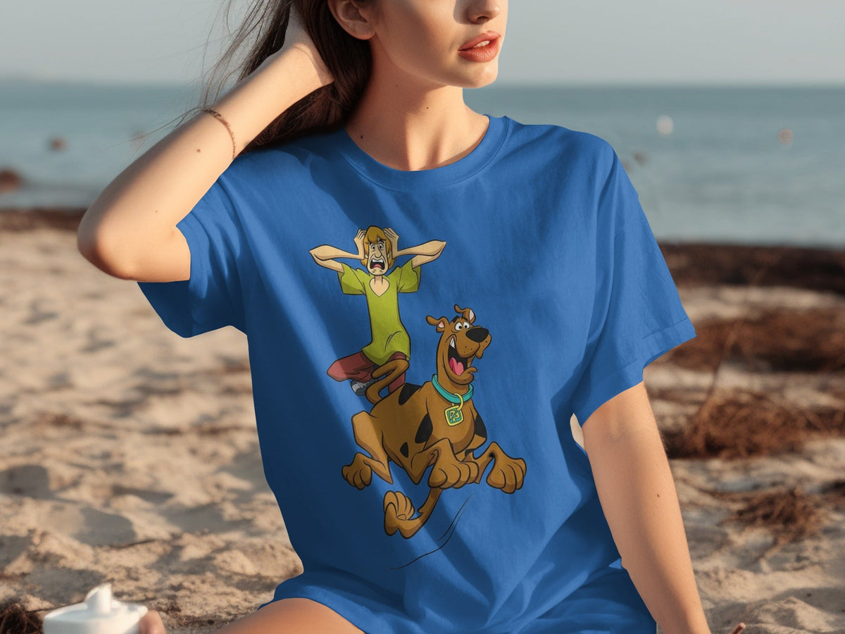 Scooby Doo Scared Shaggy On The Run Animated TV Show T-Shirts