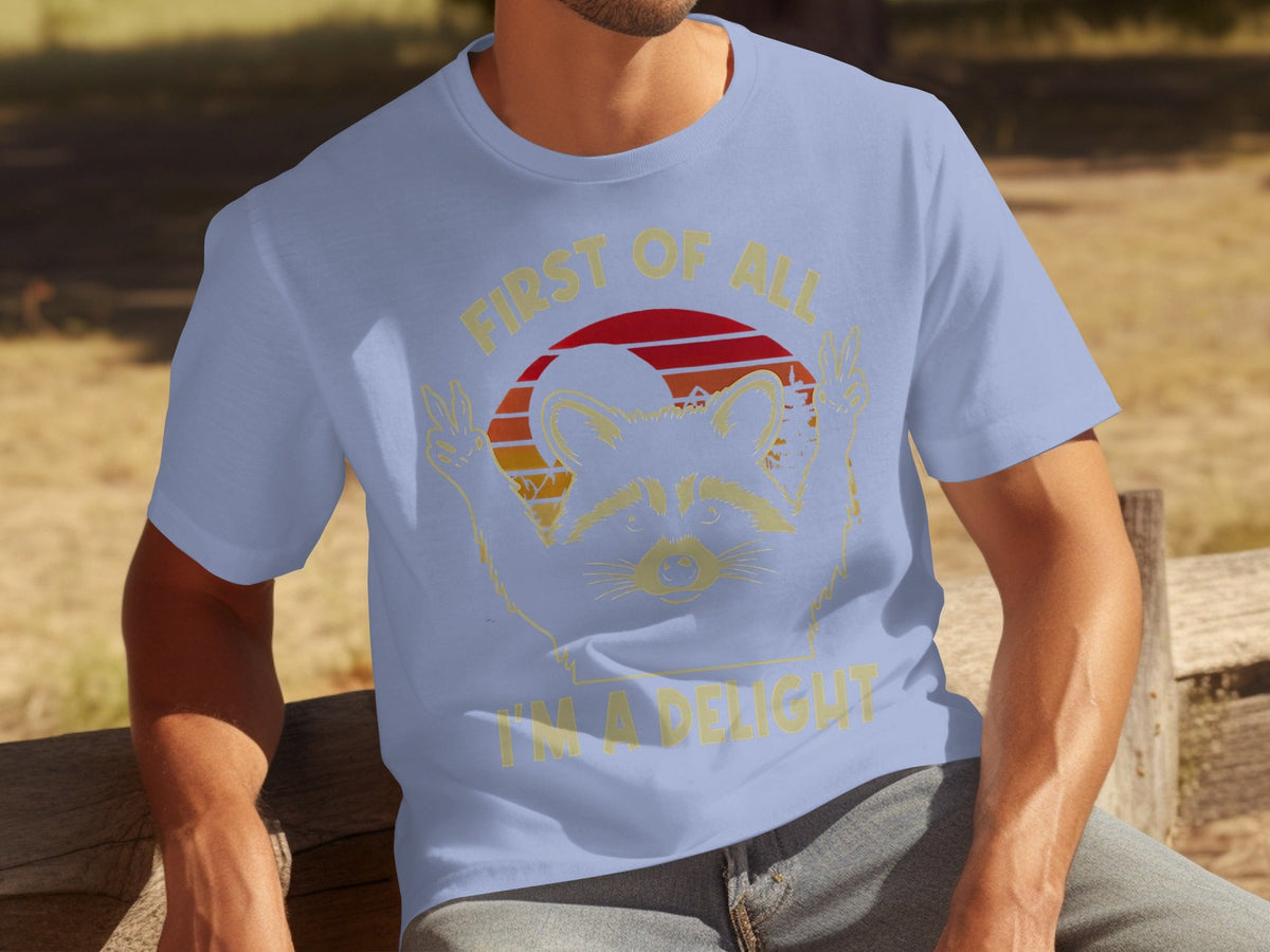First Of All Im A Delight Vintage Raccoon Art T-Shirts product image 13