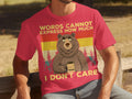 Coffee Bear Words Cannot Express I Don't Care T-Shirts