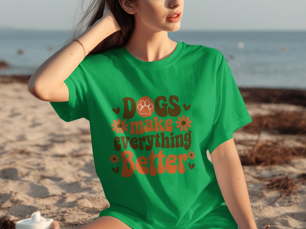 Dogs Make Everything Better Funny Dog Lovers Graphic product image 5