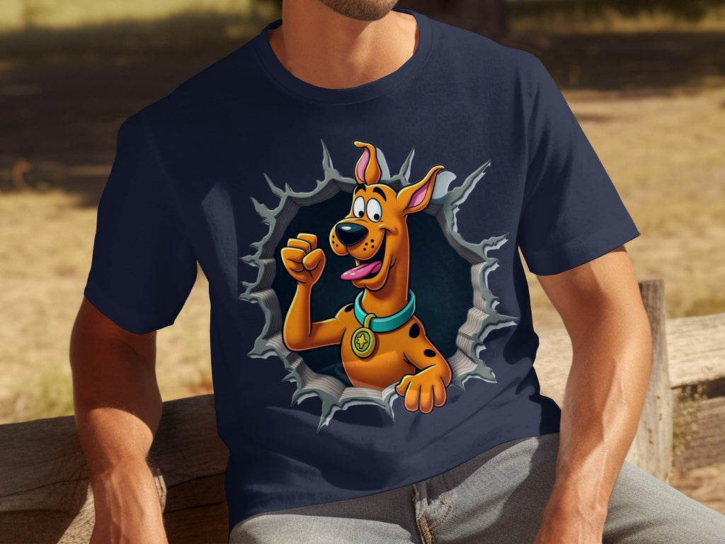 Scooby-Doo Cartoon Funny Dog Character Ripping T-Shirts
