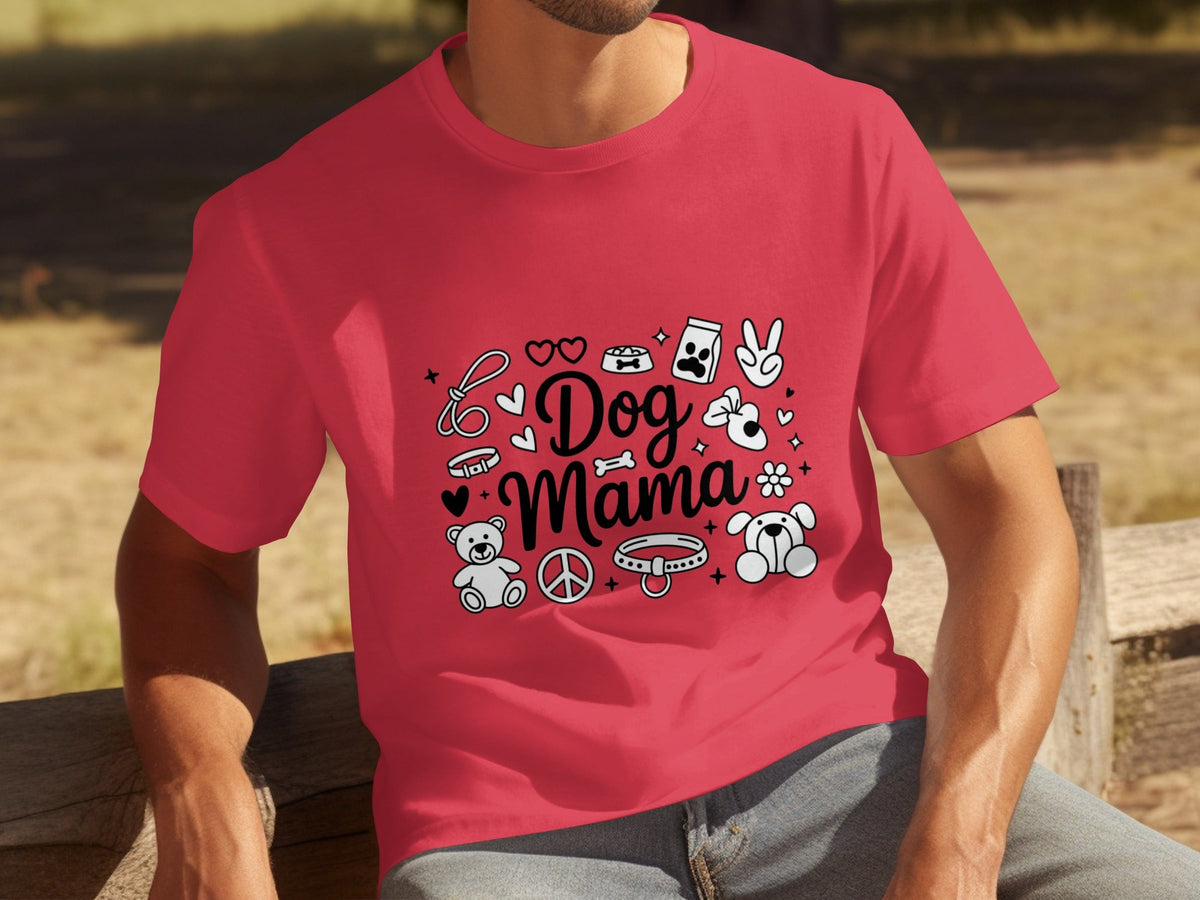Dog Mama Doodle Graphic For Pet Lovers Cute Design T-Shirts
