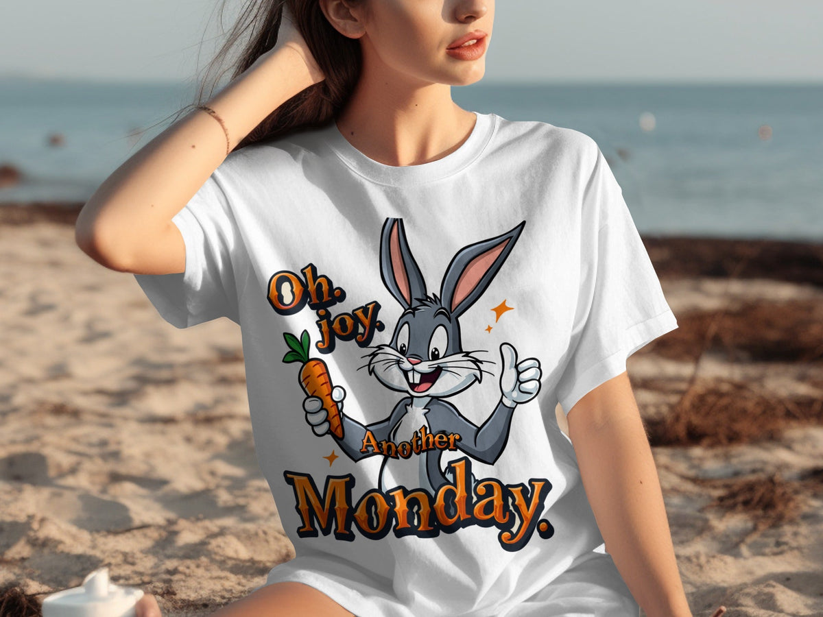 Oh Joy Another Monday Funny Bunny Graphic Design T-Shirts product image 14