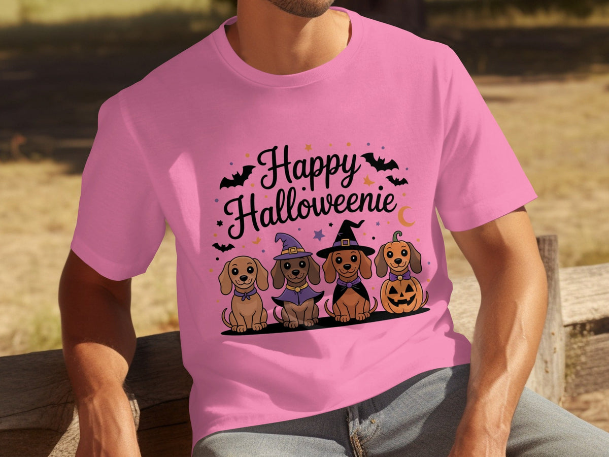 Happy Halloweeniie Dachshund Halloween Cute Dogs T-Shirts