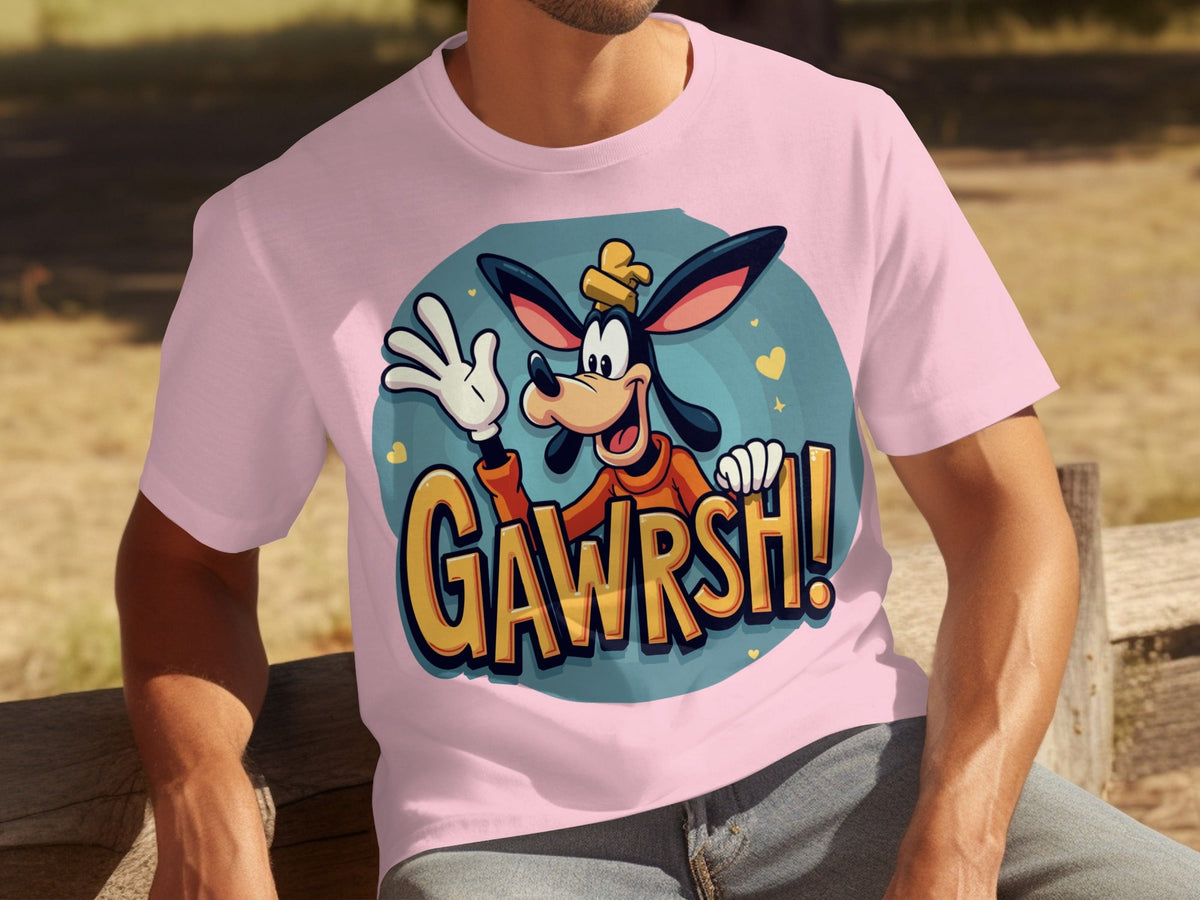 Goofy Gawrsh Cartoon Character Design Graphic T-Shirts