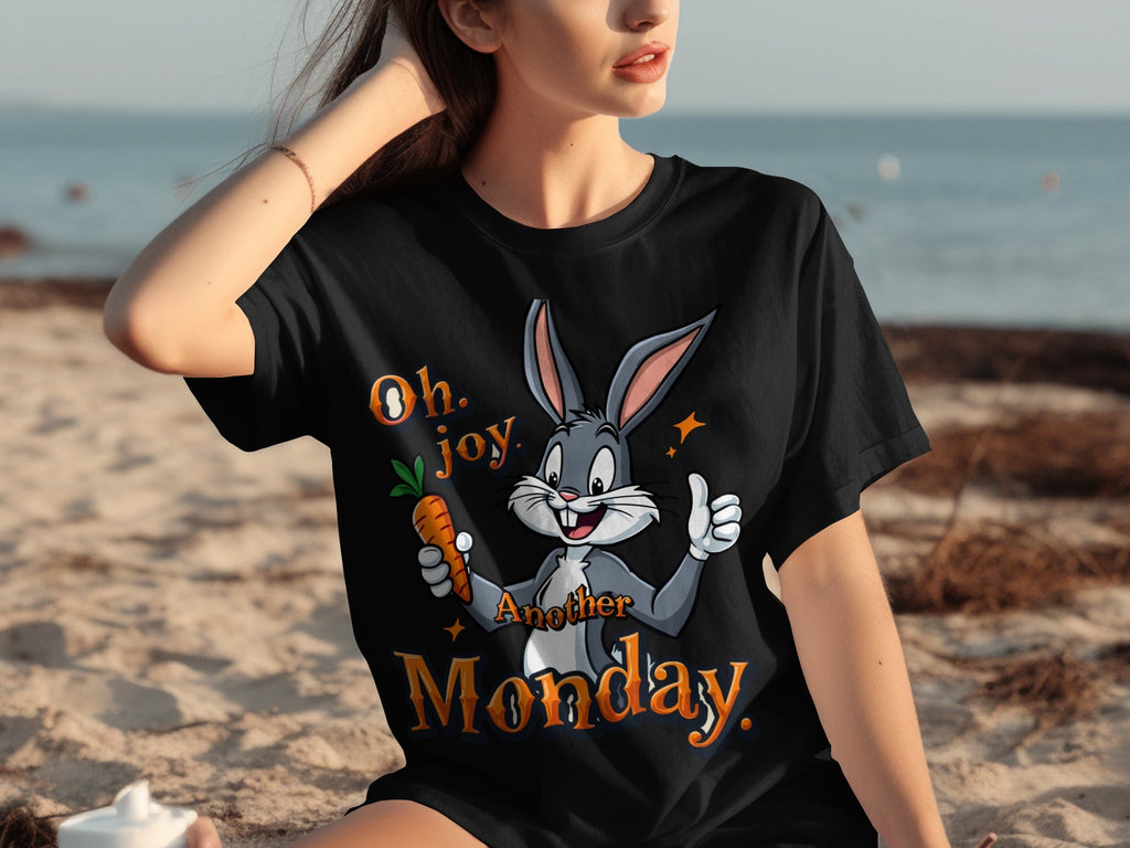 Oh Joy Another Monday Funny Bunny Graphic Design T-Shirts product image 15