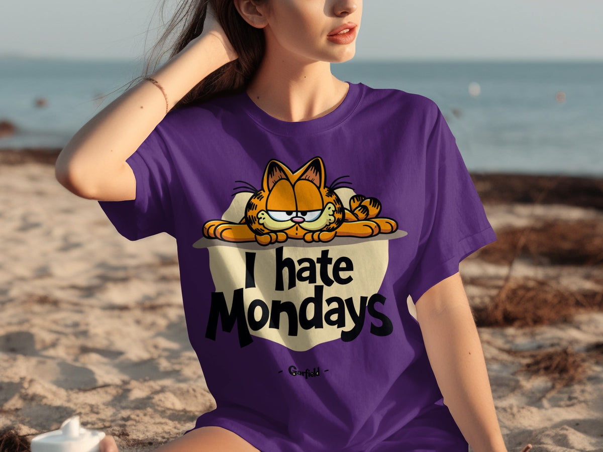I Hate Mondays Garfield On Top Design Funny T-Shirts product image 10