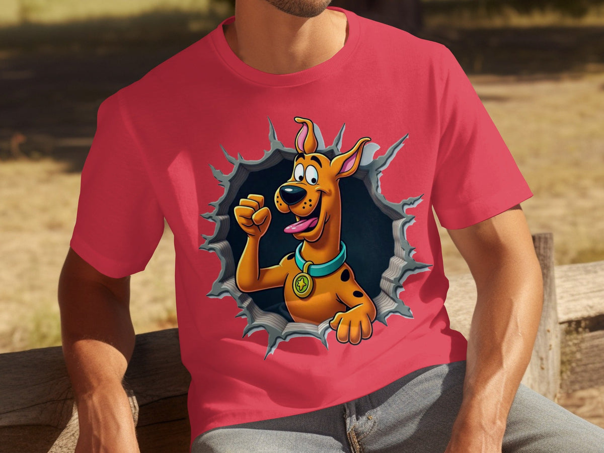 Scooby-Doo Cartoon Funny Dog Character Ripping T-Shirts