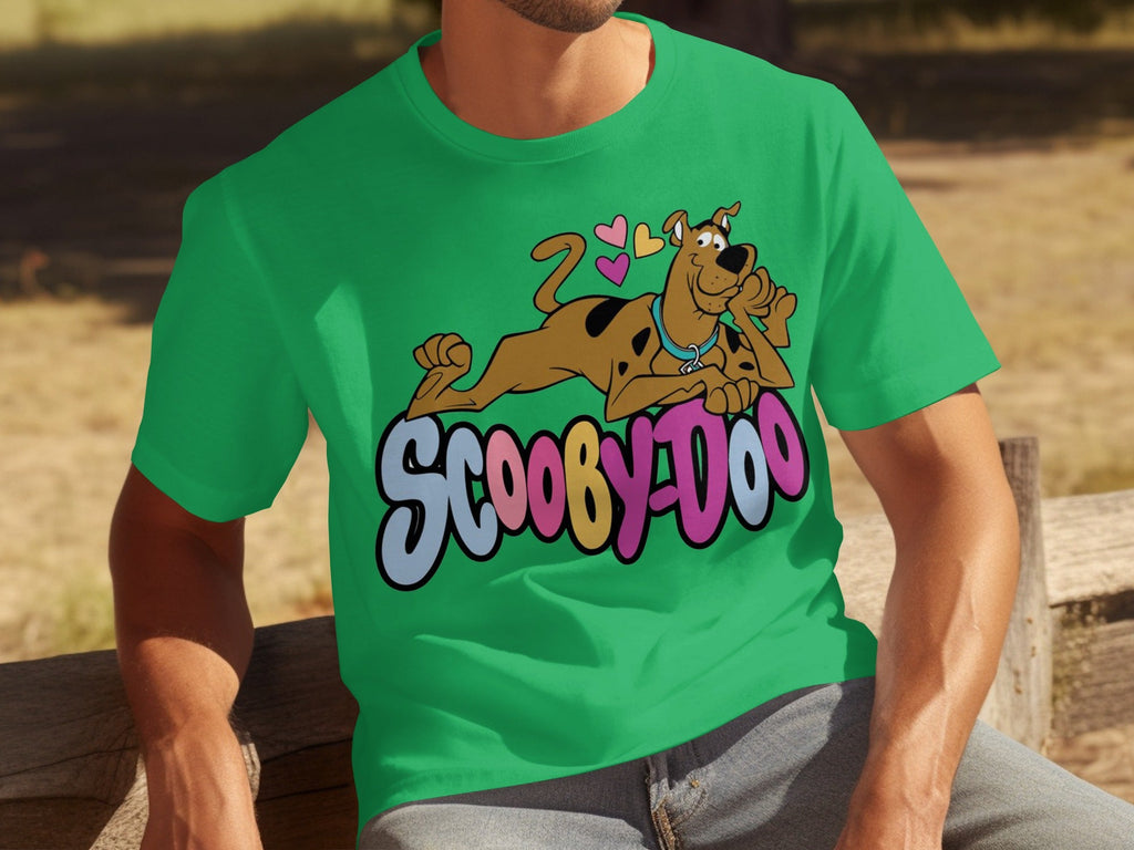 Scooby Doo with Hearts Reclining on Logo Design T-Shirts product image 20