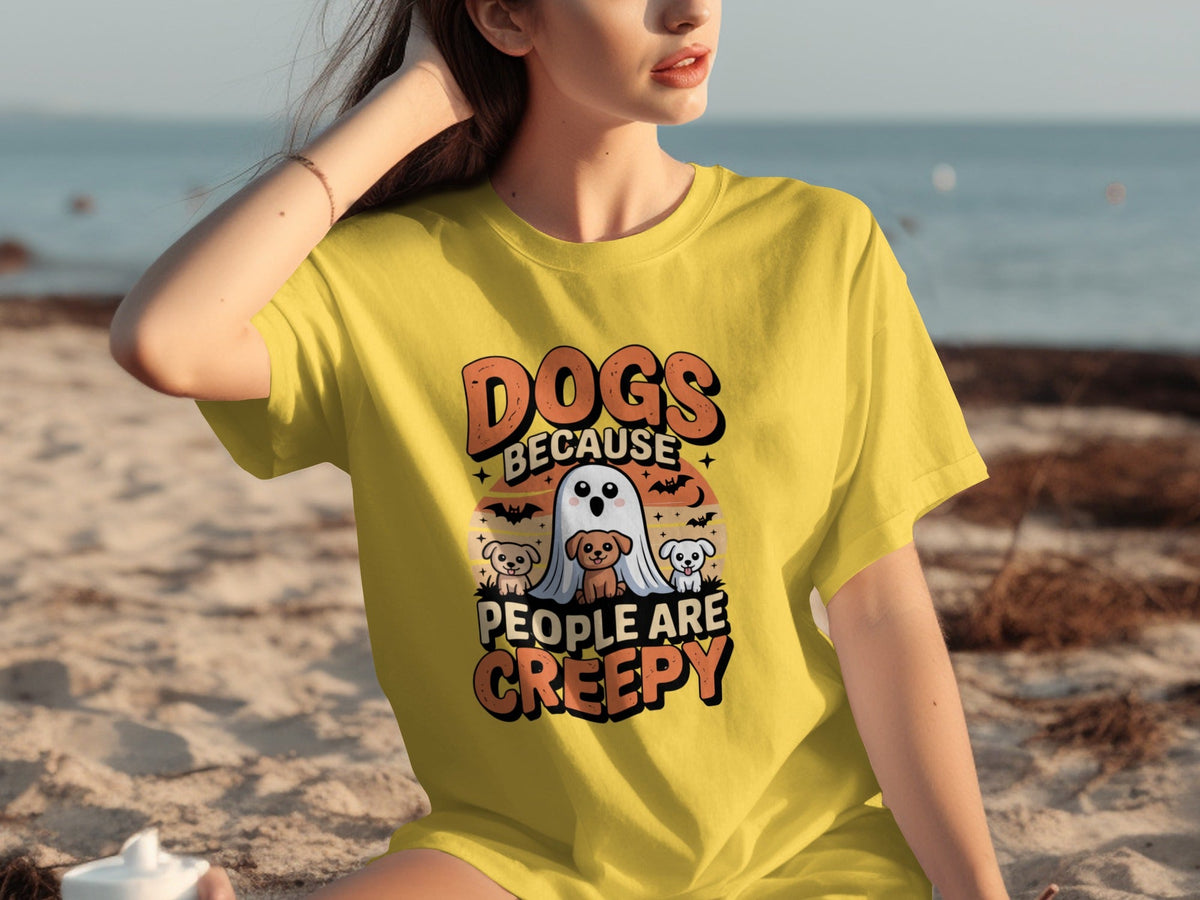 Dogs Because People Are Creepy Halloween Dogs T-Shirts