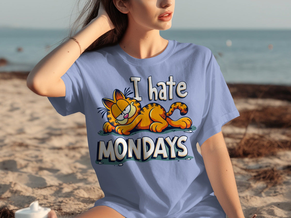I Hate Mondays Garfield Graphic Novelty Style T-Shirts