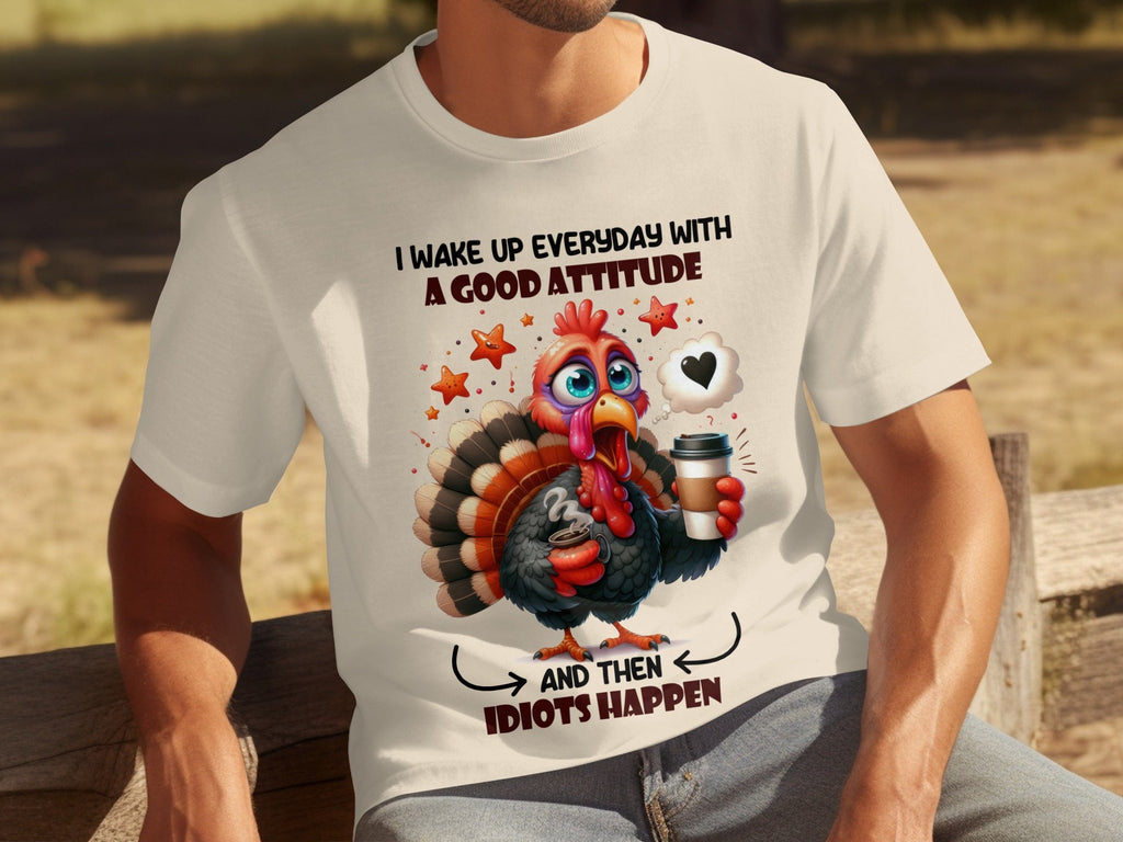 Good Attitude Turkey Humor Graphic Trendy Design T-Shirts