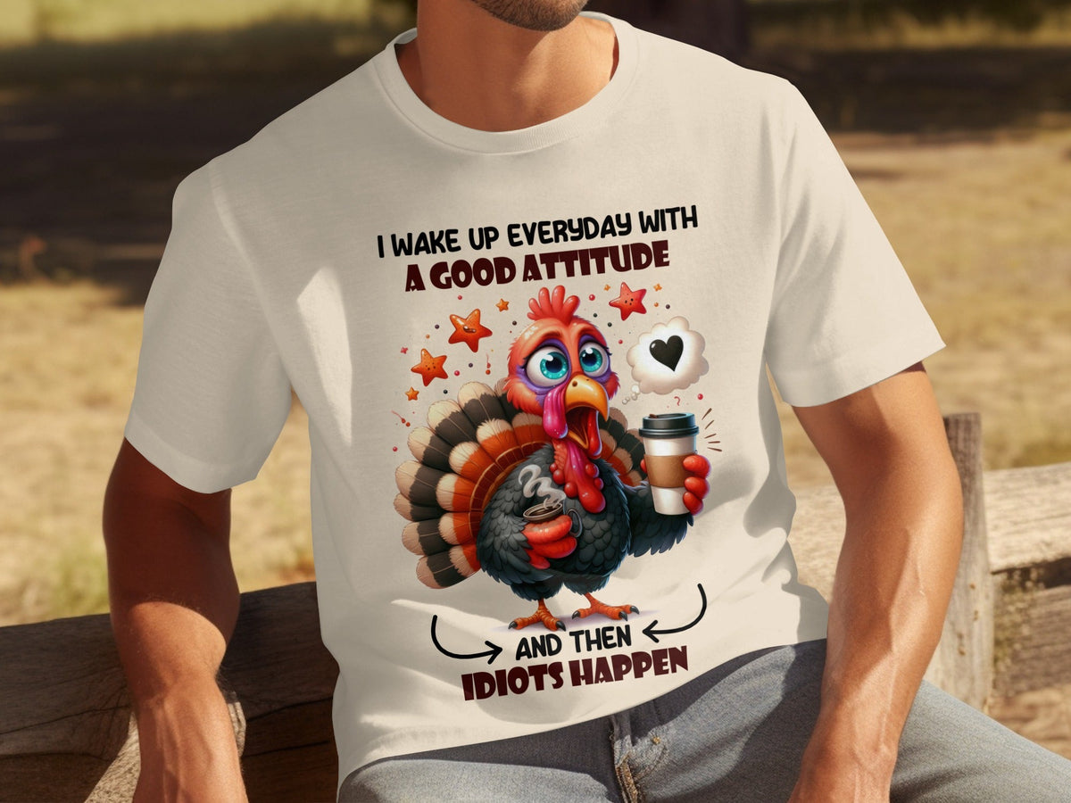 Good Attitude Turkey Humor Graphic Trendy Design T-Shirts