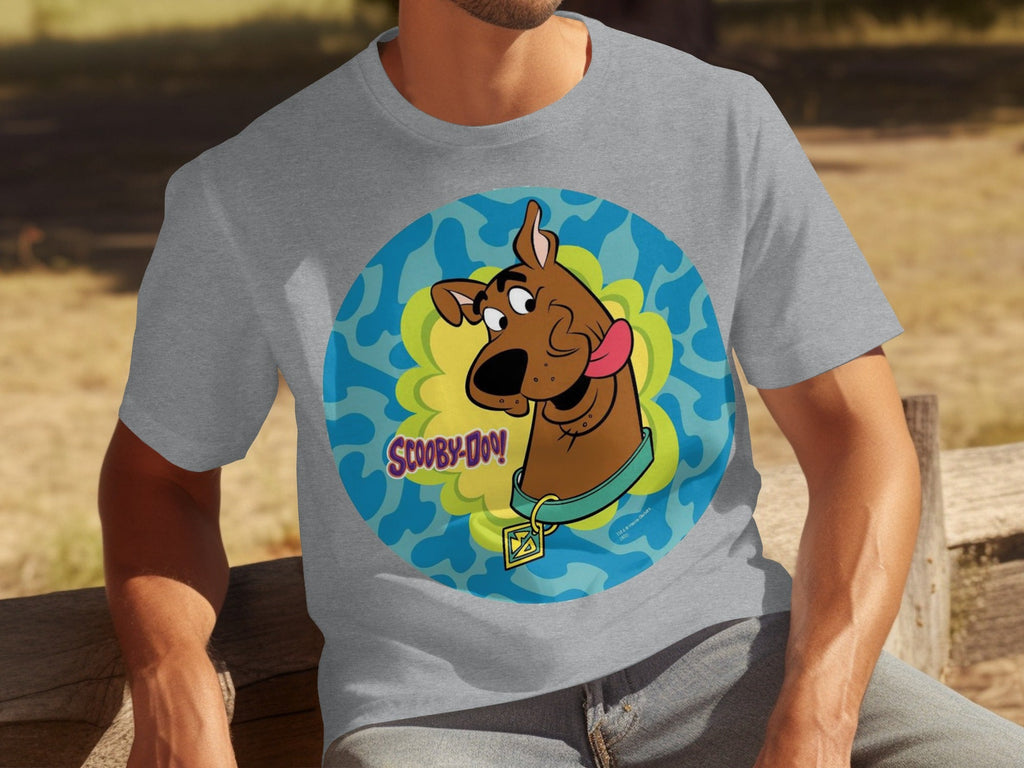 Scooby Doo Cartoon Character Head Tongue Out Design T-Shirts