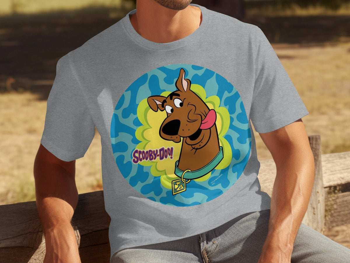 Scooby Doo Cartoon Character Head Tongue Out Design T-Shirts